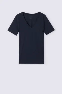 Maglia Manica Corta con Scollo a V in Cotone Ultrafresh