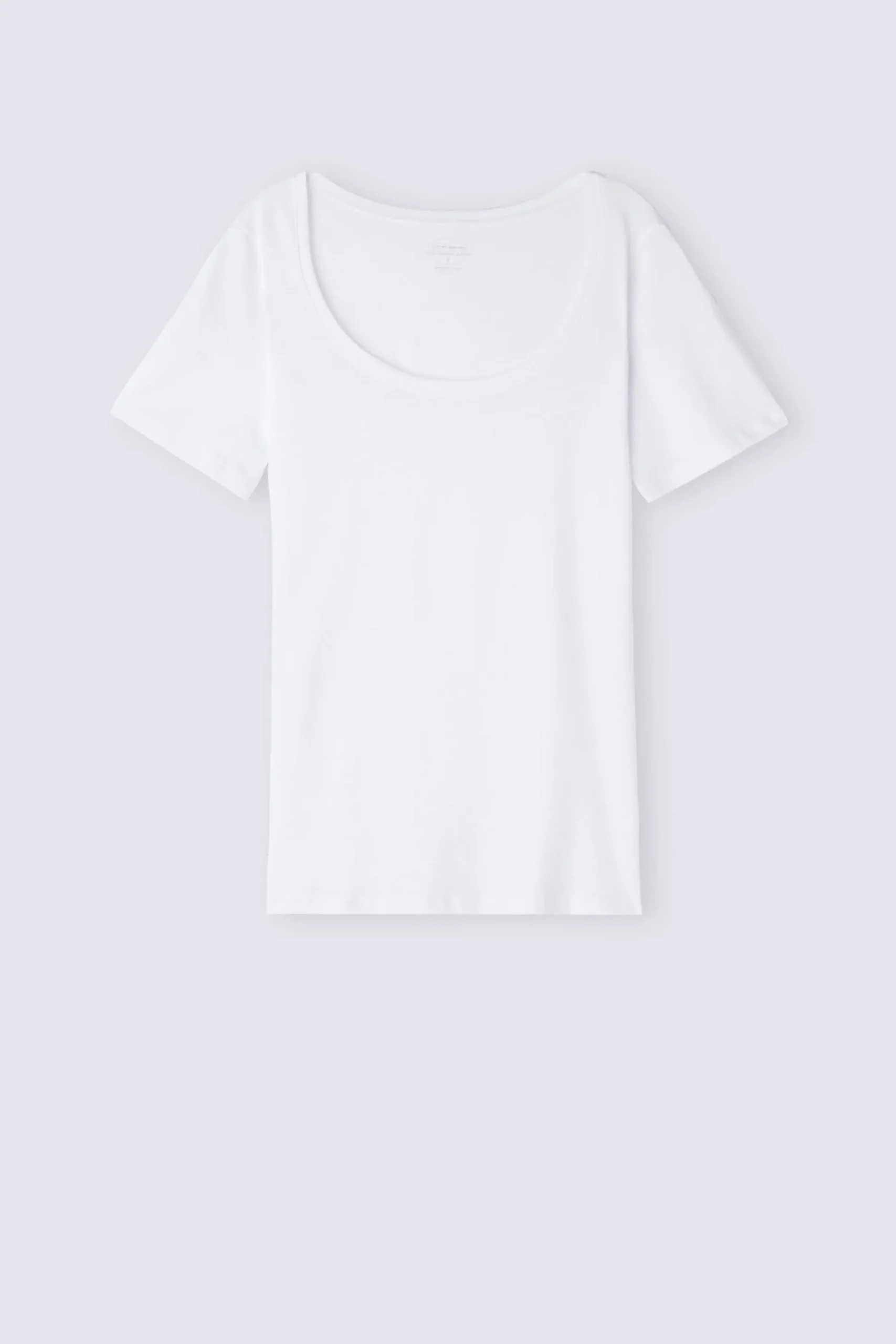Maglia Manica Corta con Scollo a Madonna in Cotone Ultrafresh
