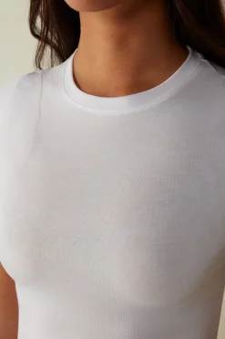 Maglia Manica Corta in Cotone Superior Elasticizzato