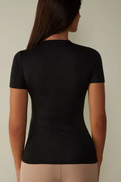 Maglia Manica Corta in Cotone Superior Elasticizzato