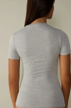 Maglia Manica Corta in Cotone Superior Elasticizzato