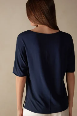 Maglia Manica Corta in Seta e Modal