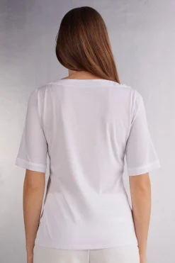 Maglia Manica Corta Scollo a Barchetta in Cotone Ultrafresh