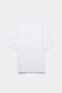 Maglia Manica Corta Scollo a Barchetta in Cotone Ultrafresh