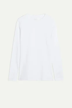 Maglia Manica Lunga a Girocollo in Cotone Superior
