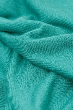 Maglia Manica Lunga in Modal con Cashmere e Scollo a Barchetta