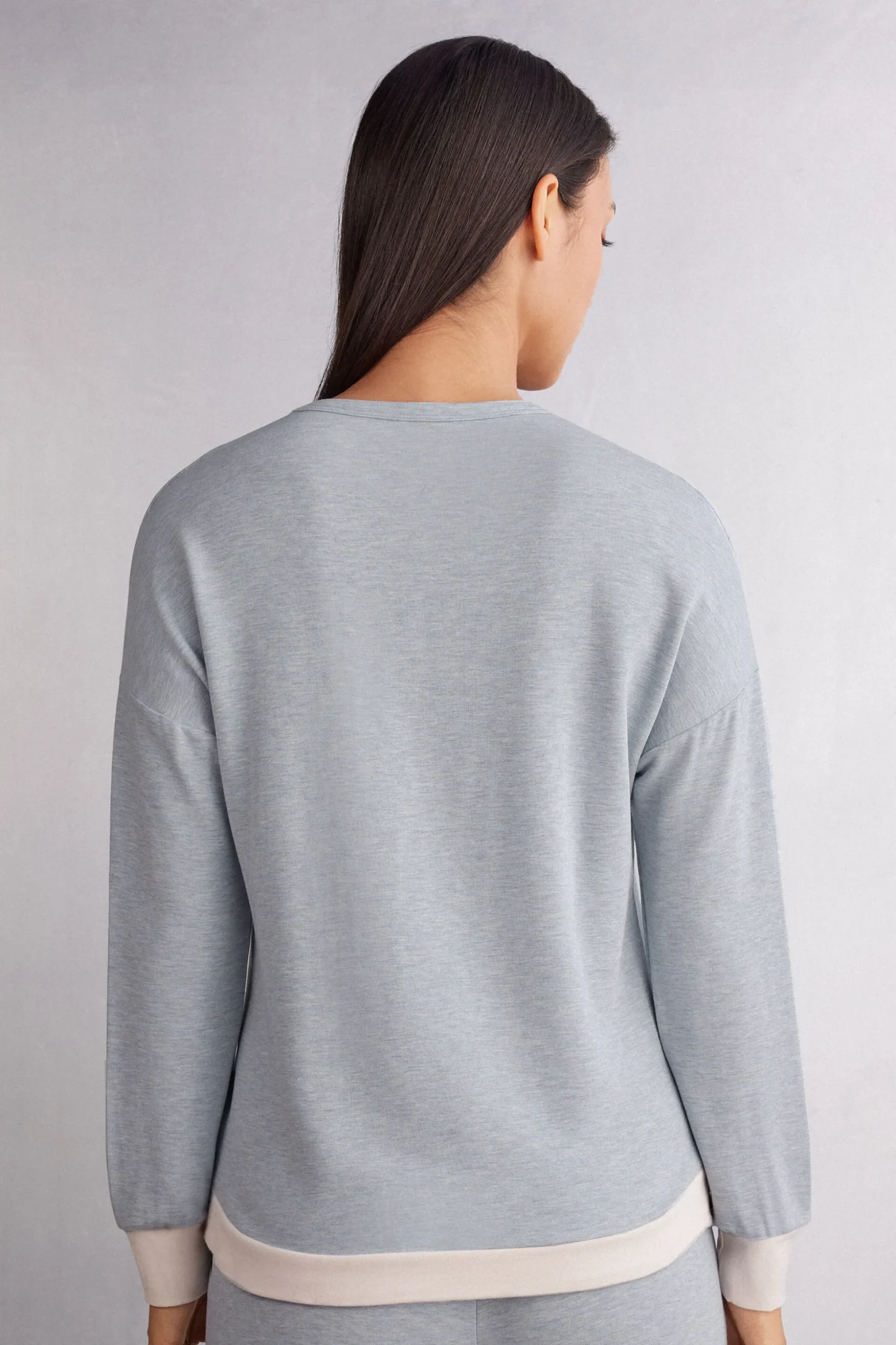 Maglia Manica Lunga Modal con Lana Cold Winter Night