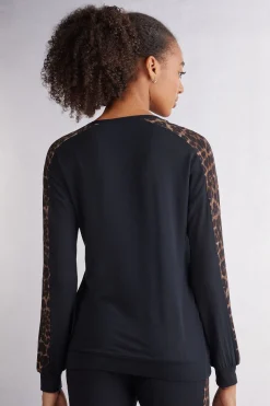 Maglia Manica Lunga Modal Luxurious Leopard