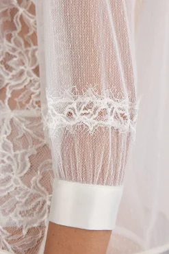 Maglia Manica Lunga Pizzo e Tulle Her Beauty