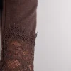Maglia scollo a V in Modal Cashmere Ultralight e Pizzo