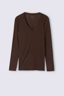 Maglia Scollo a V in Modal Ultralight con Cashmere