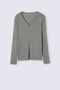 Maglia Scollo a V in Modal Ultralight con Cashmere