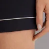 Pantaloncino in Modal con Profili a Contrasto