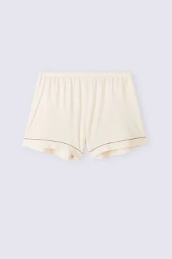Pantaloncino in Modal con Profili a Contrasto