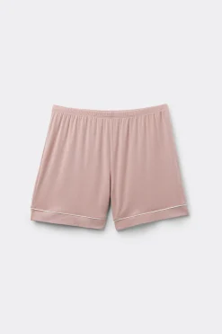 Pantaloncino in Modal con Profili a Contrasto