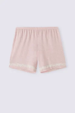 Pantaloncino in Modal con Dettagli in Pizzo