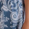 Pantaloncino in Raso di Viscosa Flower Paisley