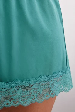 Pantaloncino in Seta con Pizzo