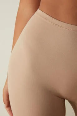 Pantaloncino Senza Cuciture in Cotone Taglio vivo