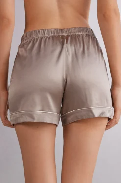 Pantaloncino Seta con Profilo