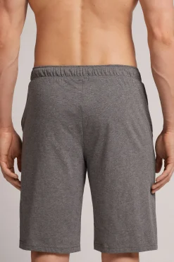 Pantalone Corto in Cotone con Nervatura