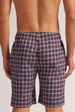Pantalone Corto in Tela Check