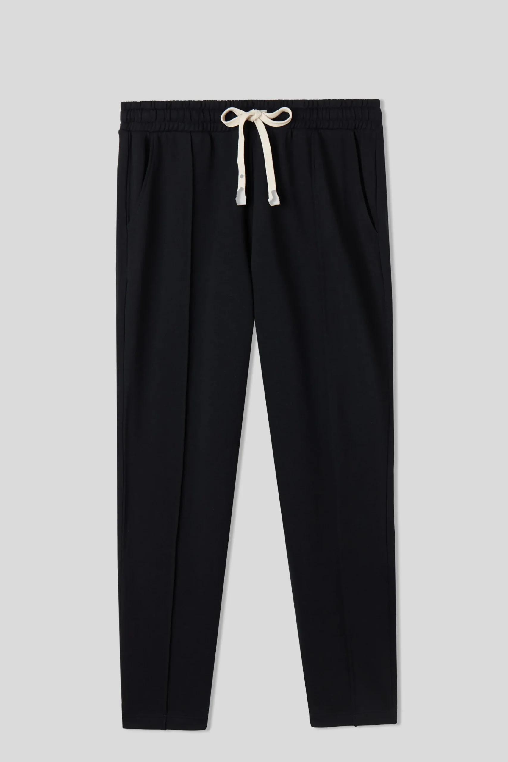 Pantalone Lungo in Felpa di Cotone con Nervatura
