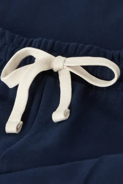 Pantalone Lungo in Felpa di Cotone con Nervatura