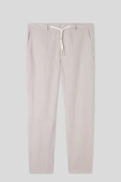 Pantalone Lungo in Lino e Cotone