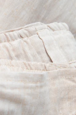 Pantalone Lungo in Lino e Cotone