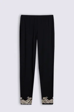 Pantalone Lungo in Modal con Polsino Pretty Flowers