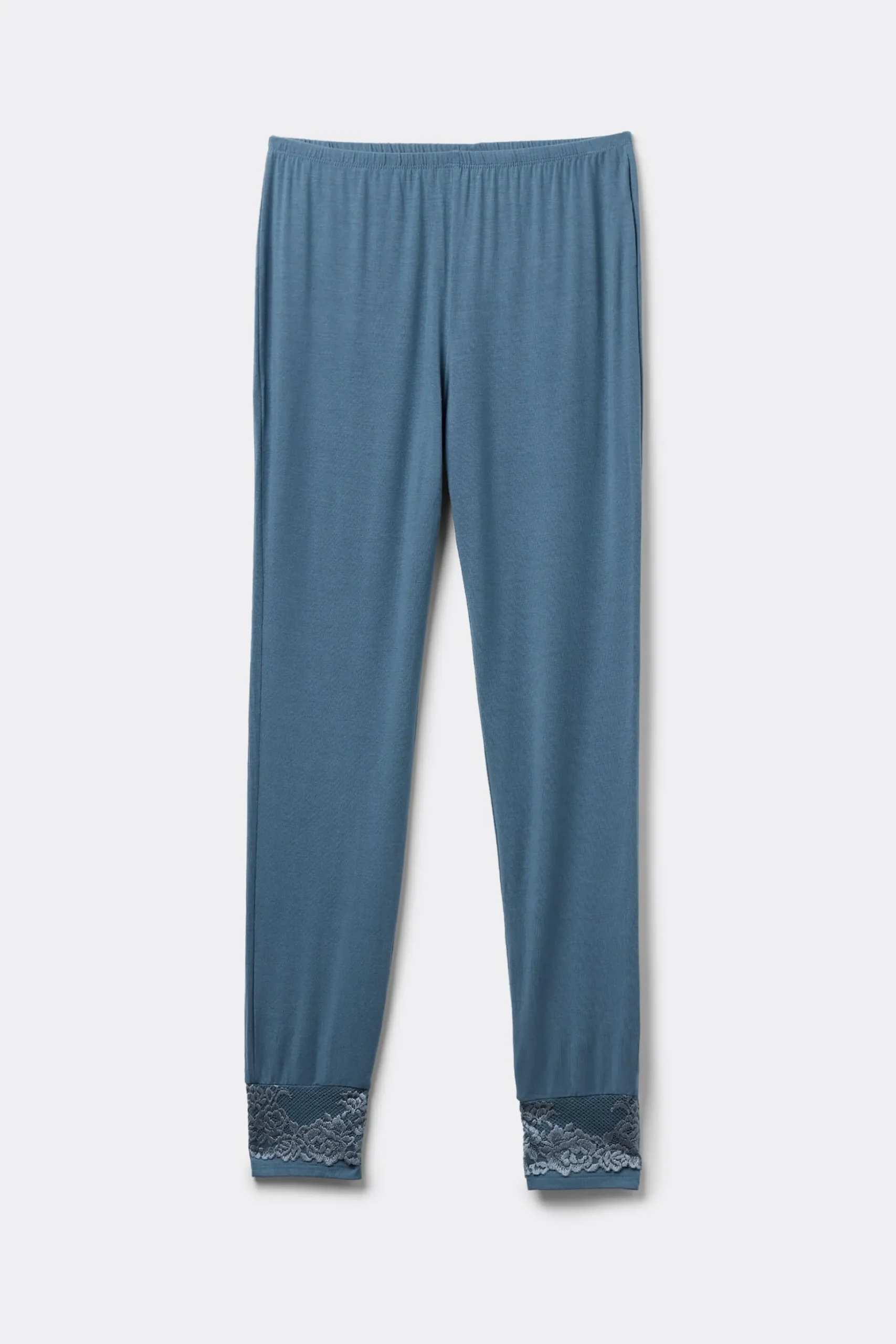 Pantalone Lungo in Modal con Polsino Pretty Flowers