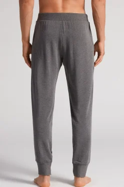 Pantalone lungo in modal/cashmere