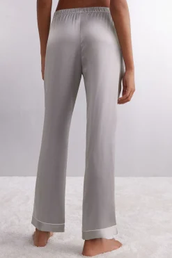 Pantalone Lungo in Raso di Seta