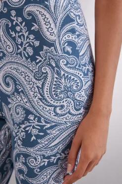 Pantalone Lungo in Viscosa di Bamboo Flower Paisley