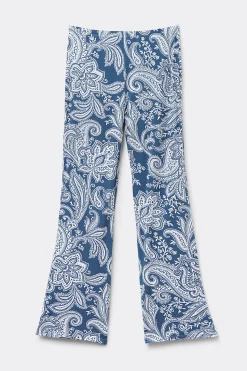 Pantalone Lungo in Viscosa di Bamboo Flower Paisley