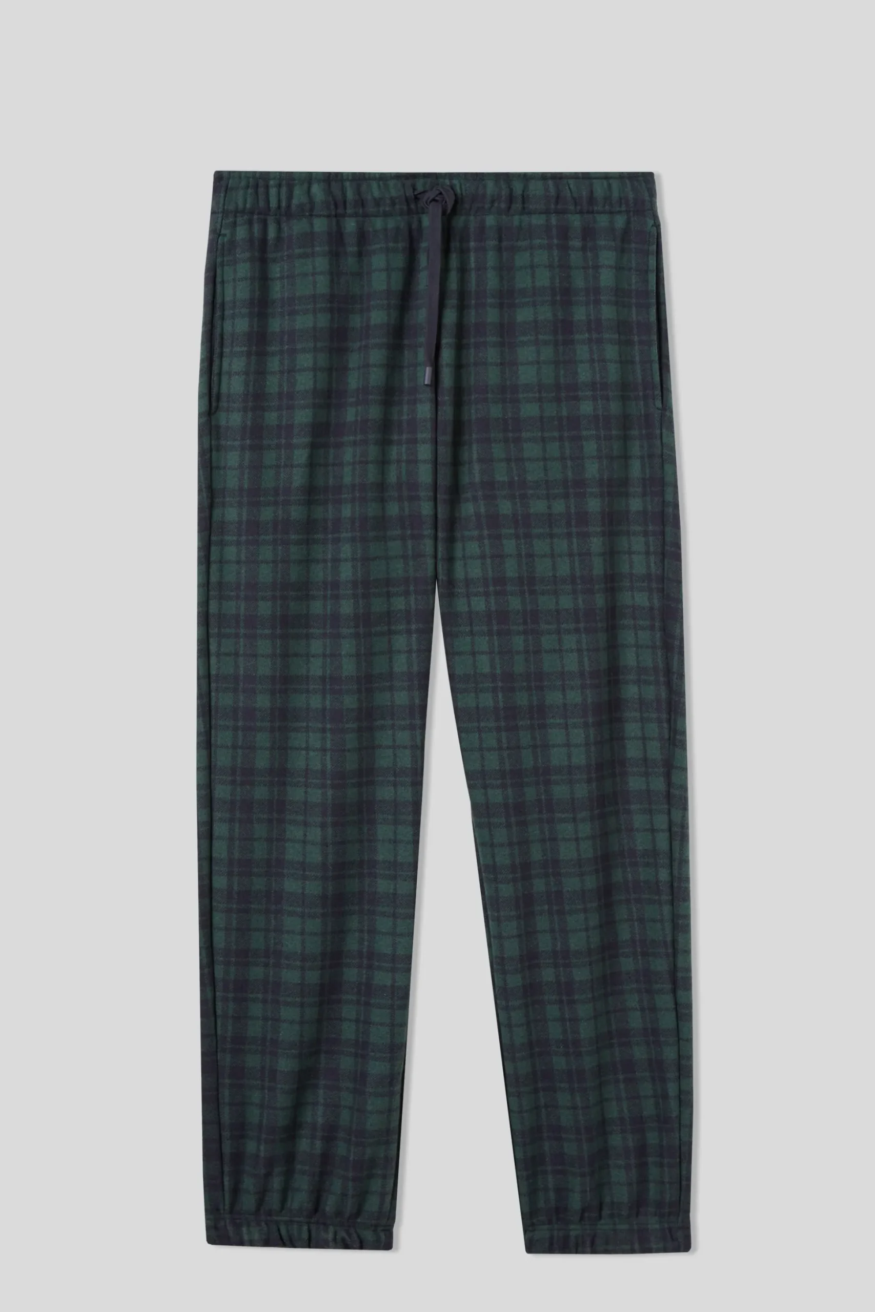 Pantalone Lungo Tricot Fantasia Tartan Verde