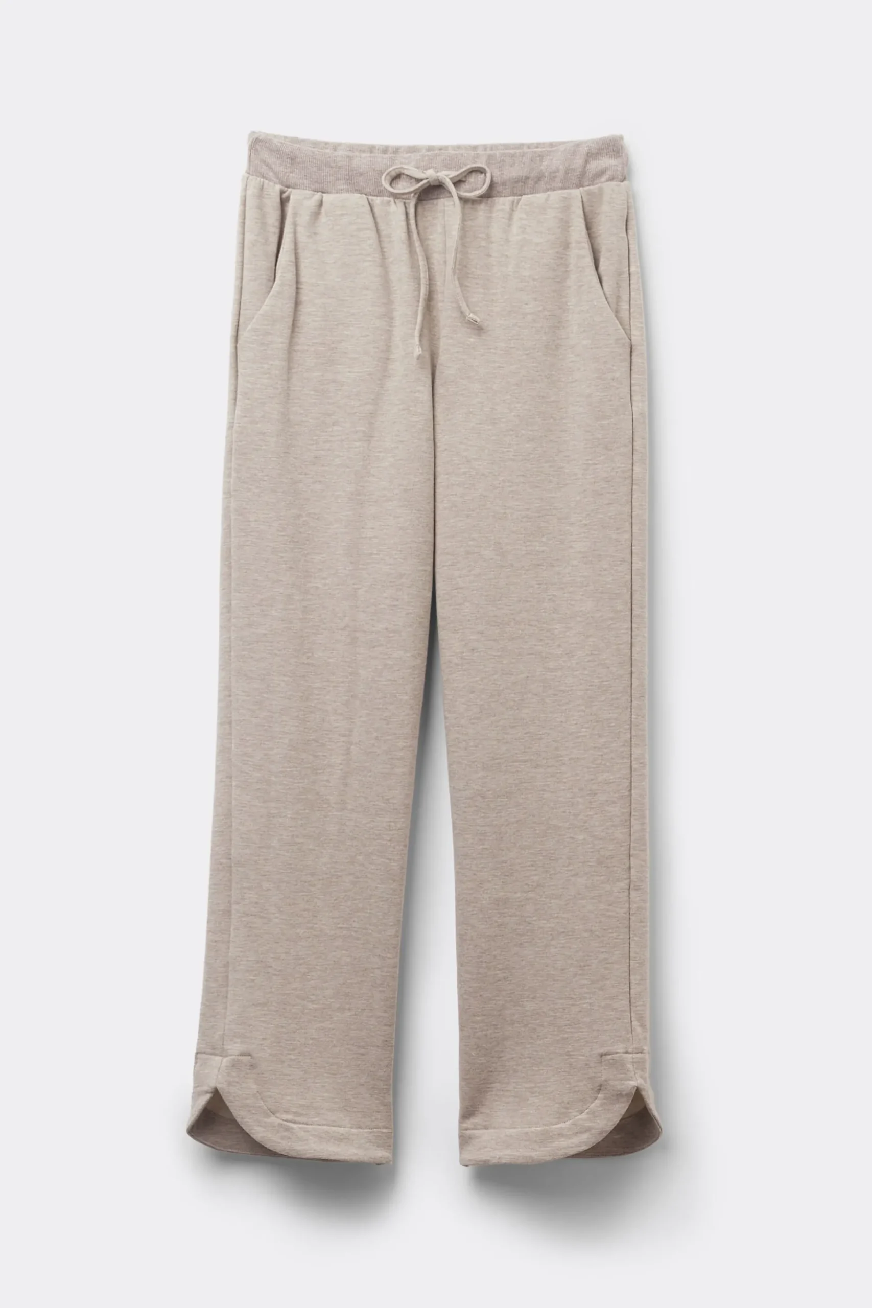 Pantaloni Dritti Soft Chevron