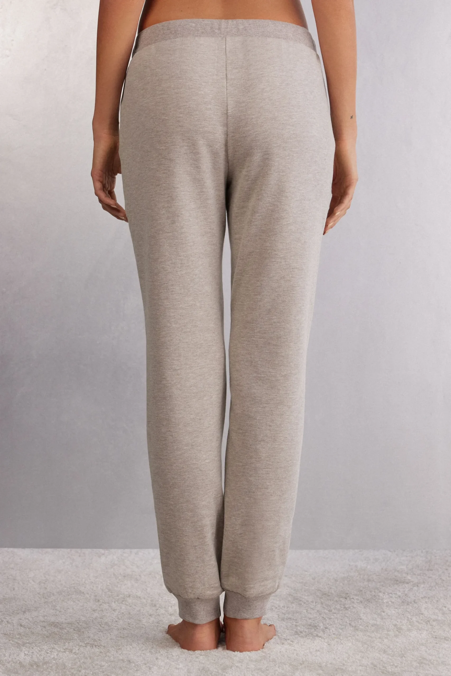 Pantaloni Polsino Soft Chevron