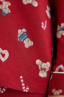 Pigiama Lungo in Modal Teddy Christmas