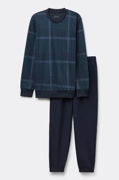 Pigiama Lungo Tricot Fantasia Check