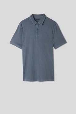 Polo Manica Corta Washed Collection in Cotone Fiammato