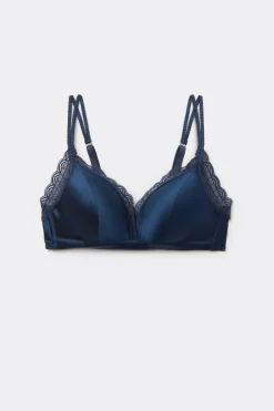 Reggiseno a Triangolo Tiziana in Seta e Pizzo