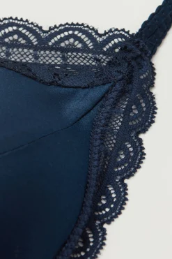 Reggiseno a Triangolo Tiziana in Seta e Pizzo