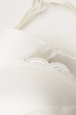 Reggiseno a Triangolo Tiziana in Seta e Pizzo