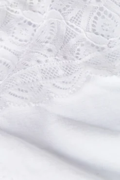 Slip Alto in Pizzo e Cotone