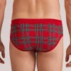Slip Cotone Superior Stampa Tartan Natale