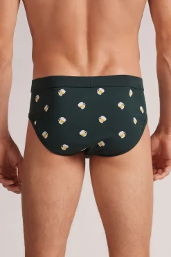 Slip in Cotone Stampa Birre