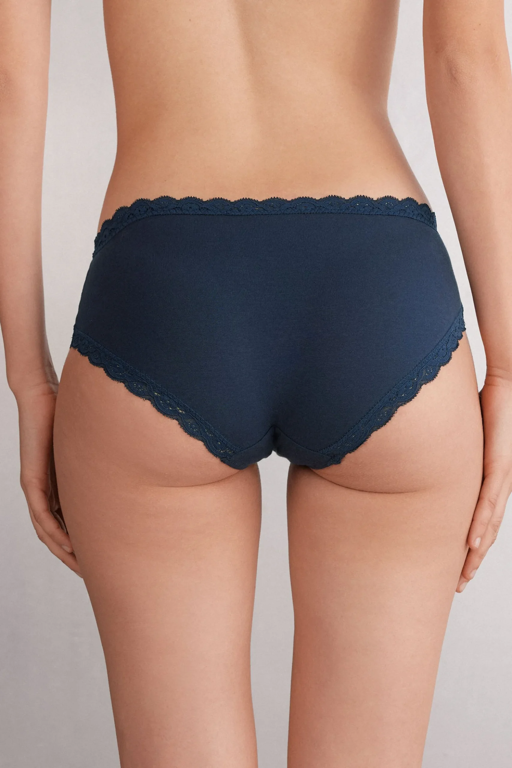 Slip in Pizzo e Cotone