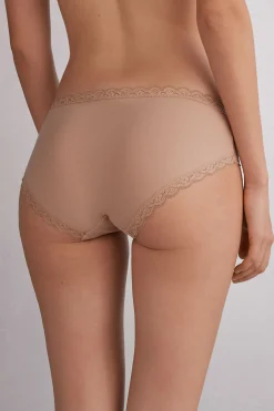 Slip in Pizzo e Cotone